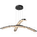 Glissade LED 43.5 inch Ink Double Pendant Ceiling Light, Large