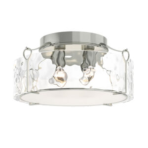 Bow 4 Light 19.6 inch Sterling Semi-Flush Ceiling Light in Water, Large