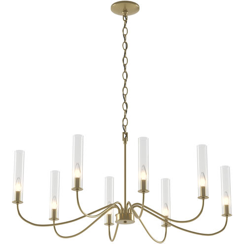 Grace 8 Light 36 inch Modern Brass Chandelier Ceiling Light
