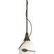 Twining Leaf 1 Light 5.91 inch Bronze Mini Pendant Ceiling Light
