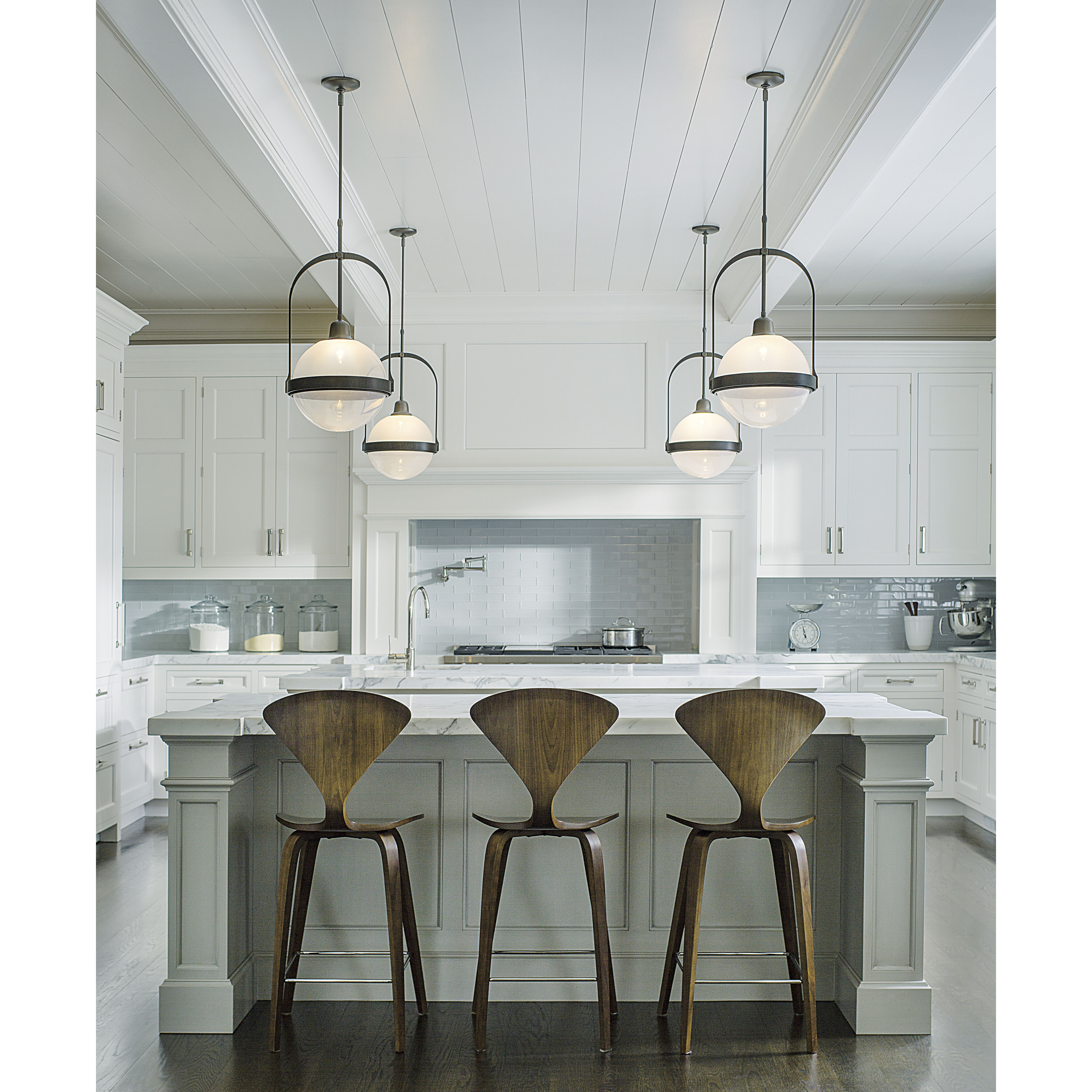 Atlas 1 Light 13.9 inch Dark Smoke Pendant Ceiling Light - Open Box