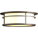 Province 2 Light 14.5 inch Coastal Dark Smoke Outdoor Flush Mount