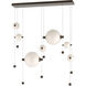 Abacus LED 49 inch Ink Double Linear Pendant Ceiling Light in Opal