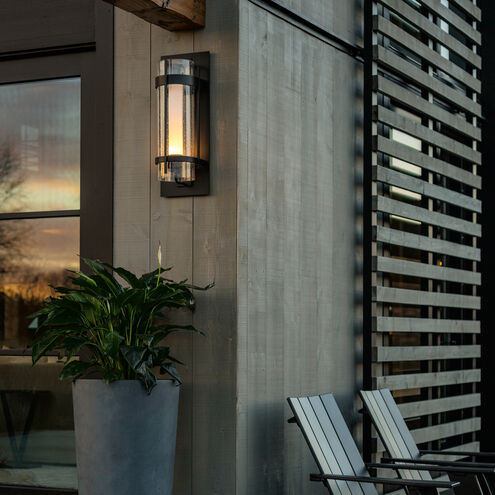 Torch 1 Light 20.8 inch Coastal Black Outdoor Sconce, Large