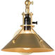 Henry 21 inch 60.00 watt Modern Brass Swing Arm Wall Sconce Wall Light