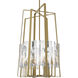 Arc 8 Light 34.4 inch Modern Brass Pendant Ceiling Light, Tall