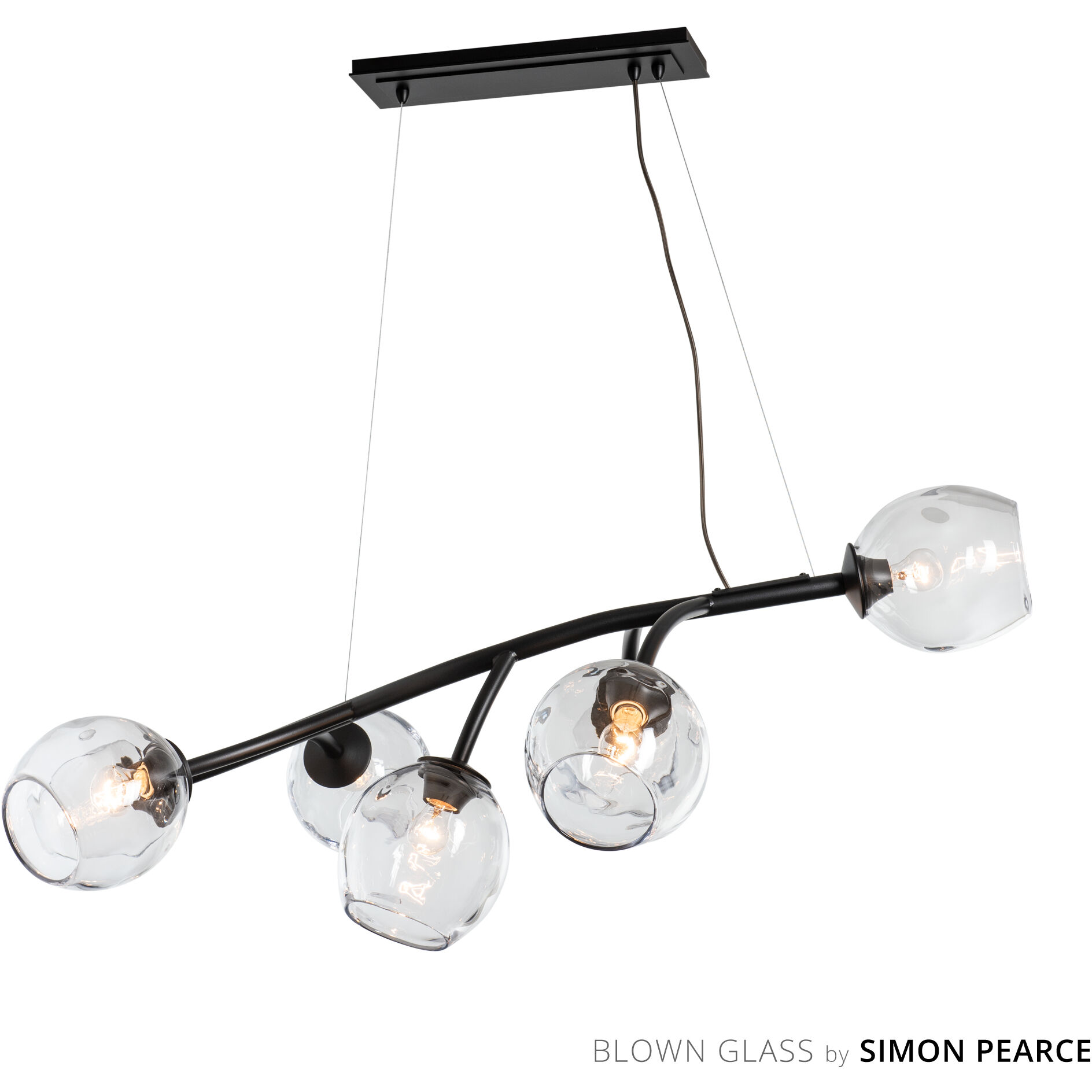 Vine 7 Light 49.3 inch Black Pendant Ceiling Light