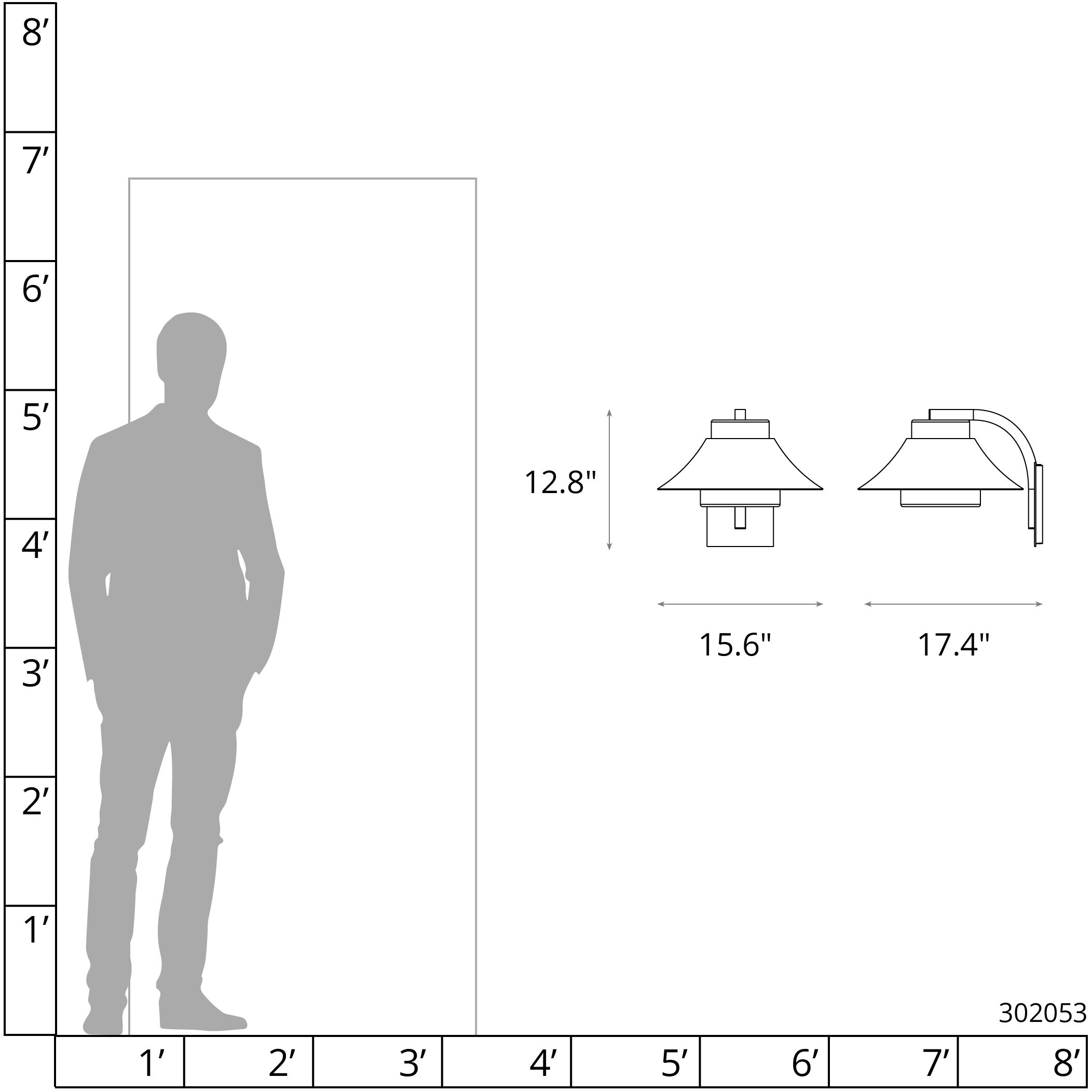 Stowe 1 Light 12.8 inch Coastal Dark Smoke Outdoor Wall Sconce