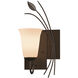 Forged Leaf 1 Light 7.1 inch Bronze Sconce Wall Light