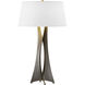 Moreau 33.4 inch 150 watt Dark Smoke Table Lamp Portable Light in Natural Anna, Tall