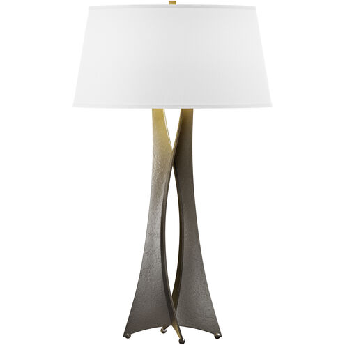Moreau 33.4 inch 150 watt Dark Smoke Table Lamp Portable Light in Natural Anna, Tall