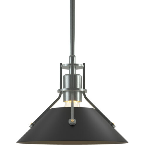 Henry 1 Light 9.2 inch Vintage Platinum and Black Mini Pendant Ceiling Light in Vintage Platinum/Black