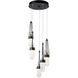 Link 5 Light 13 inch Oil Rubbed Bronze Pendant Ceiling Light in Clear Bubble, Standard