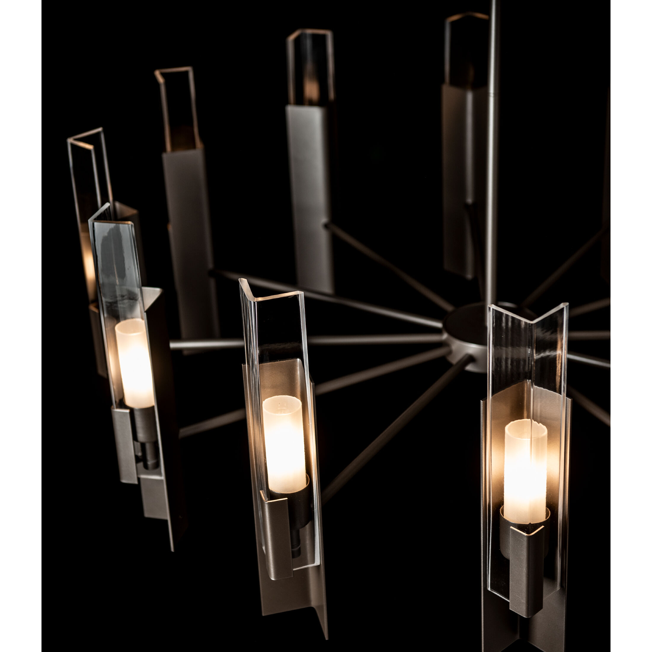 Summit 12 Light 40.2 inch Dark Smoke Pendant Ceiling Light in Clear