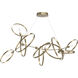 Celesse 6 Light 59.7 inch Soft Gold and Soft Gold Pendant Ceiling Light