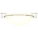 Moonband 1 Light 11.4 inch Sterling Semi-Flush Ceiling Light in Opal