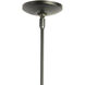 Corona 1 Light 7 inch Dark Smoke Mini Pendant Ceiling Light, Large - Open Box