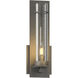 New Town 1 Light 4.25 inch Natural Iron ADA Sconce Wall Light in Seeded Clear