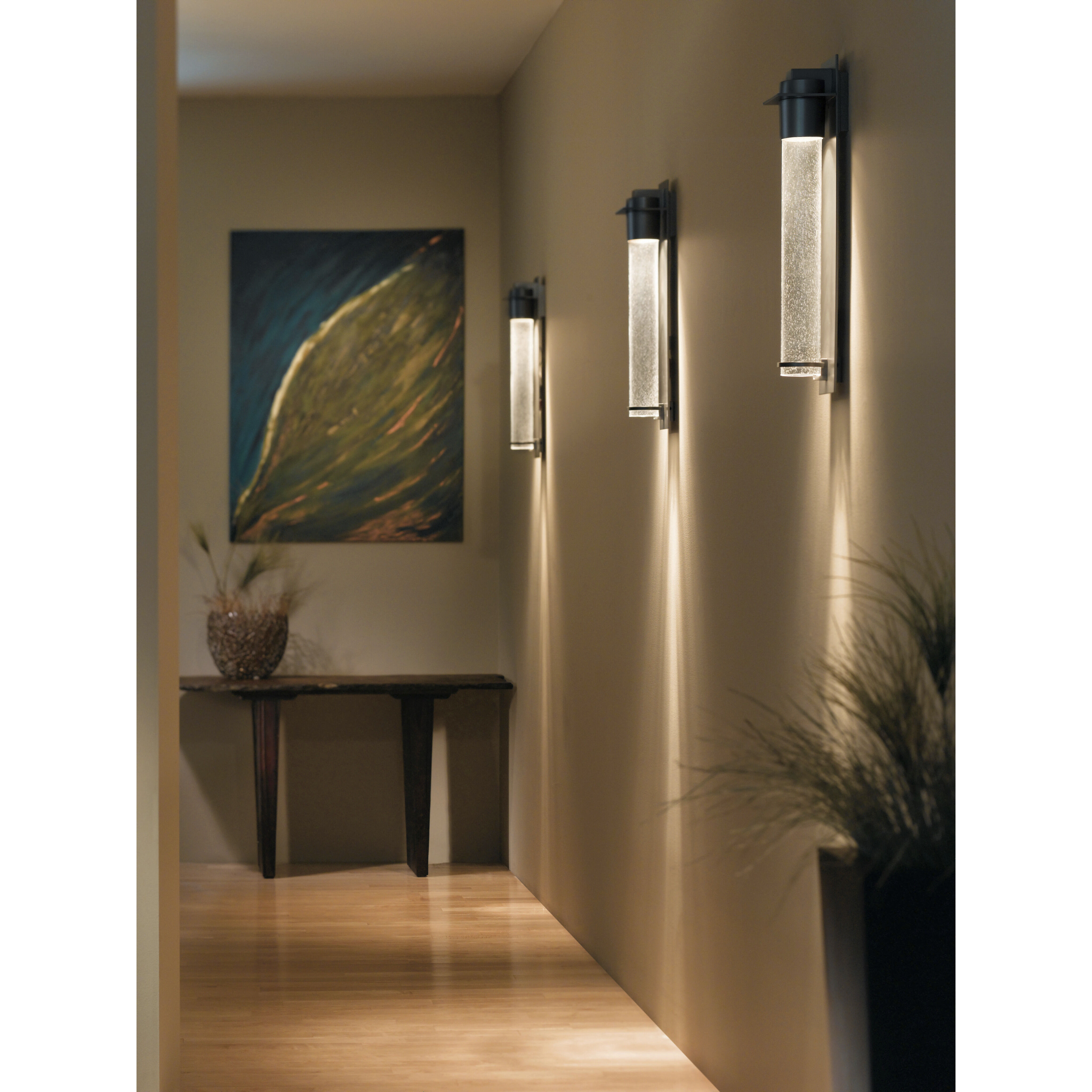 Airis 1 Light 24.3 inch Coastal Burnished Steel Outdoor Sconce, Medium