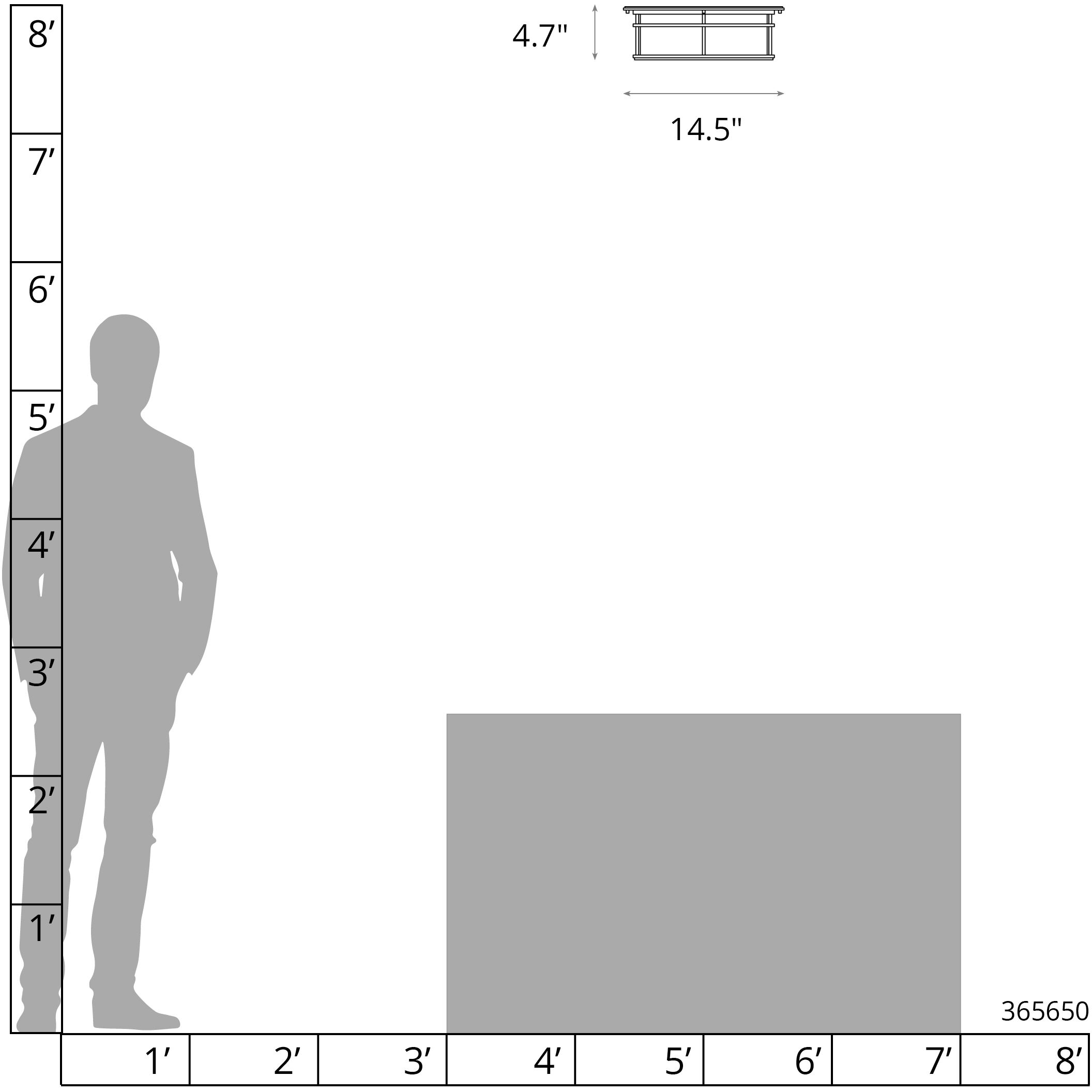Province 2 Light 14.5 inch Coastal Black Outdoor Flush Mount