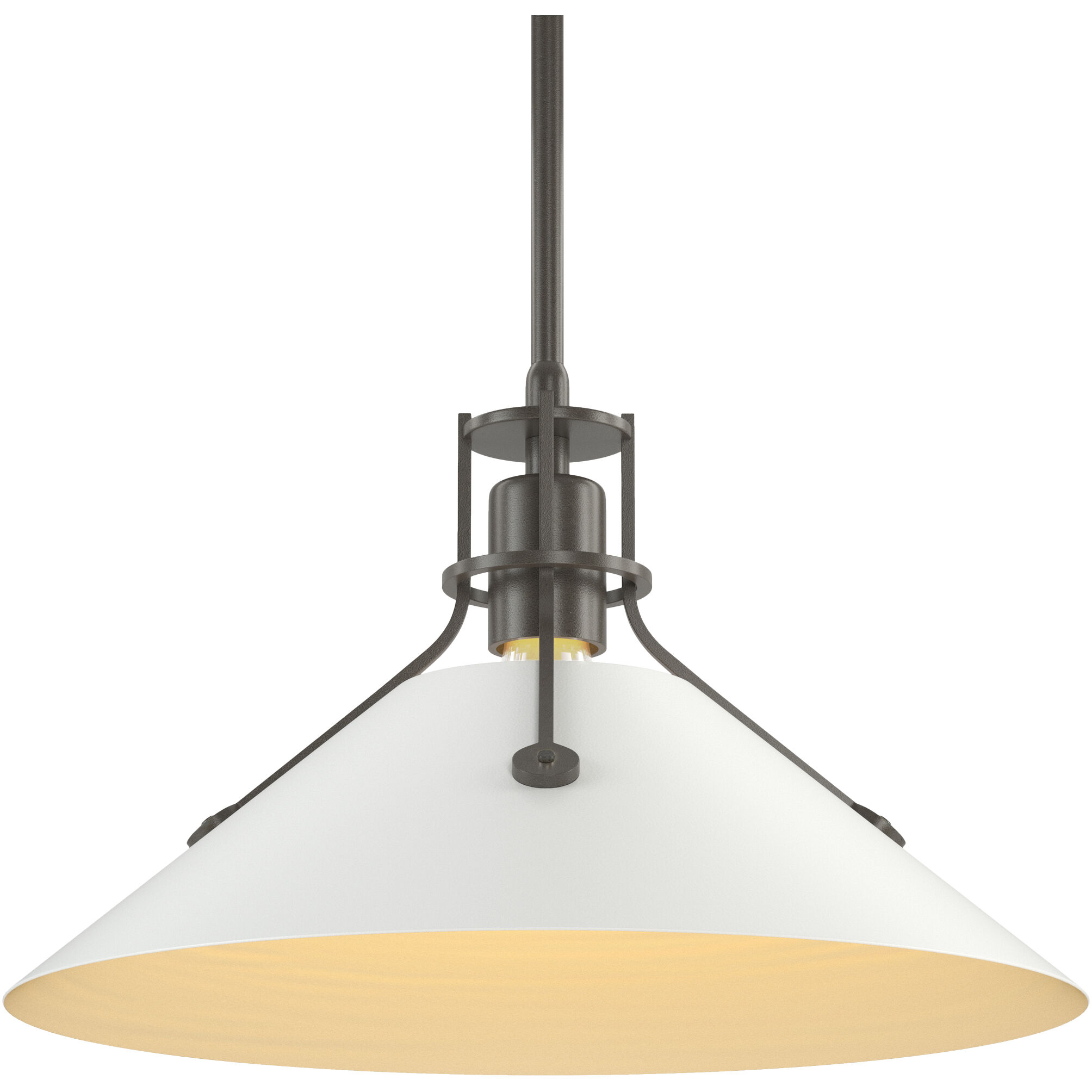 Henry 1 Light 14.4 inch Dark Smoke and White Mini Pendant Ceiling Light in Dark Smoke/White, Medium