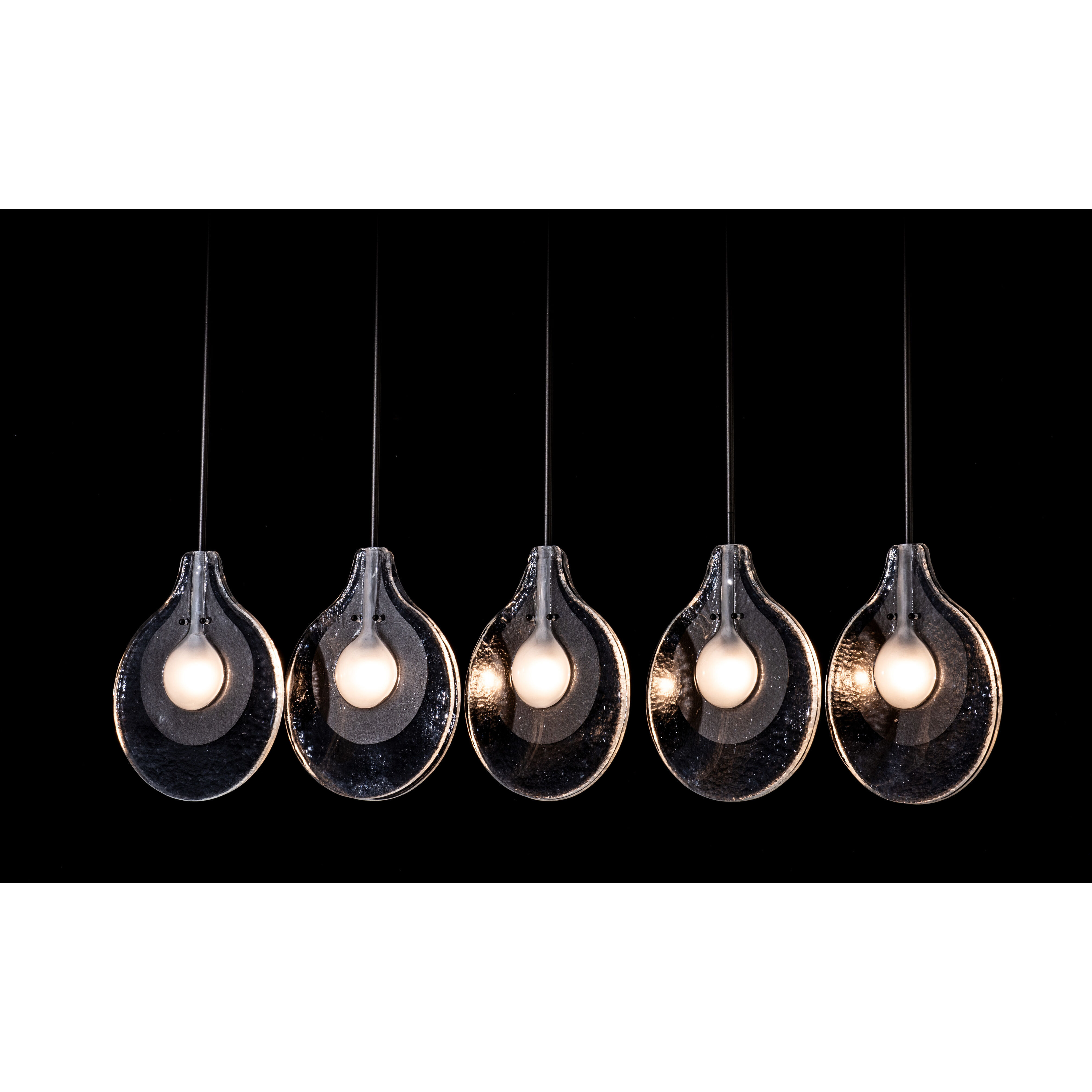 Art & Alchemy Veneto 5 Light 53.4 inch Sterling Linear Pendant Ceiling Light