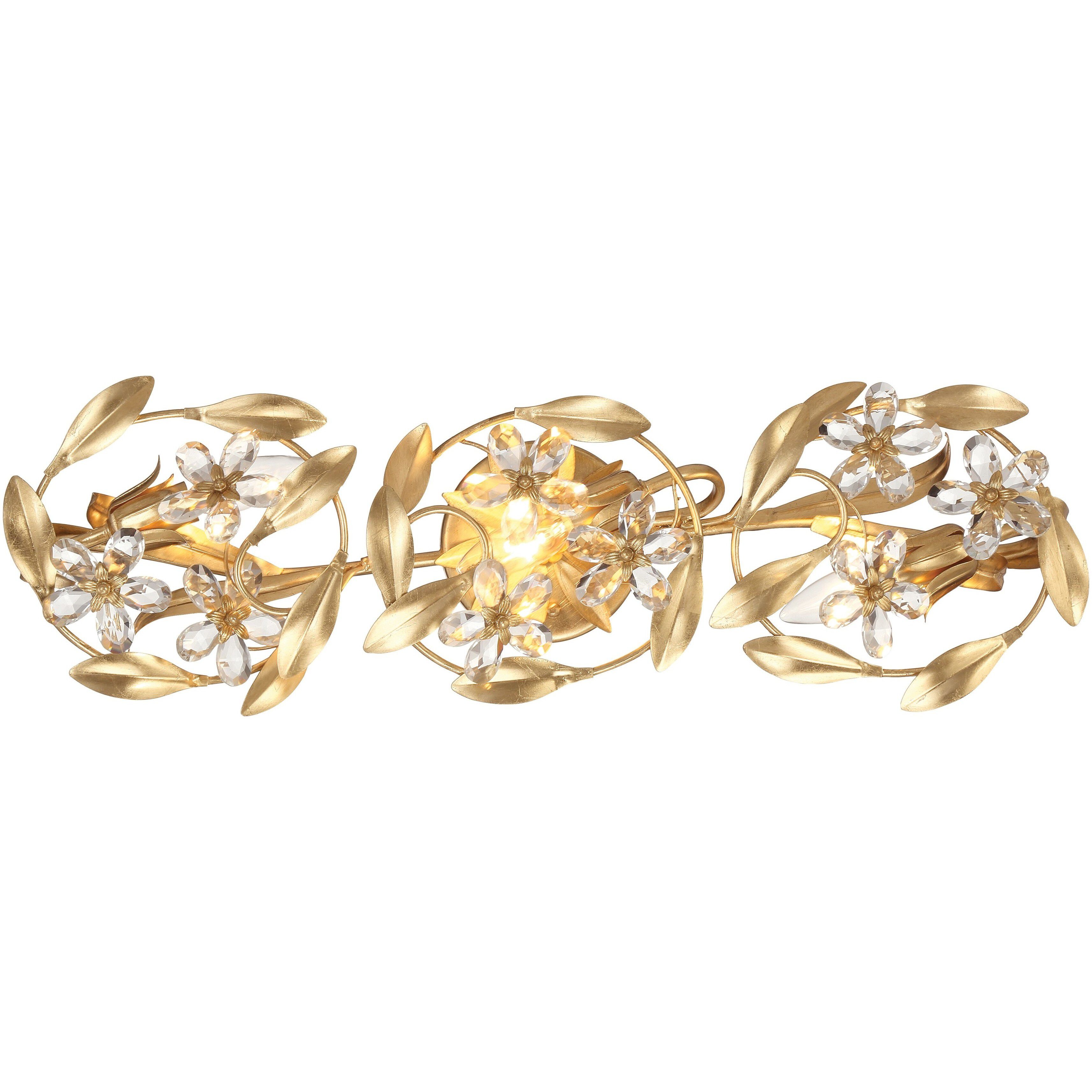 Marselle Bath Vanity Light Wall Light in Antique Gold