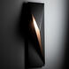 Carbon 1 Light 24.9 inch Coastal Black Outdoor Sconce, Right