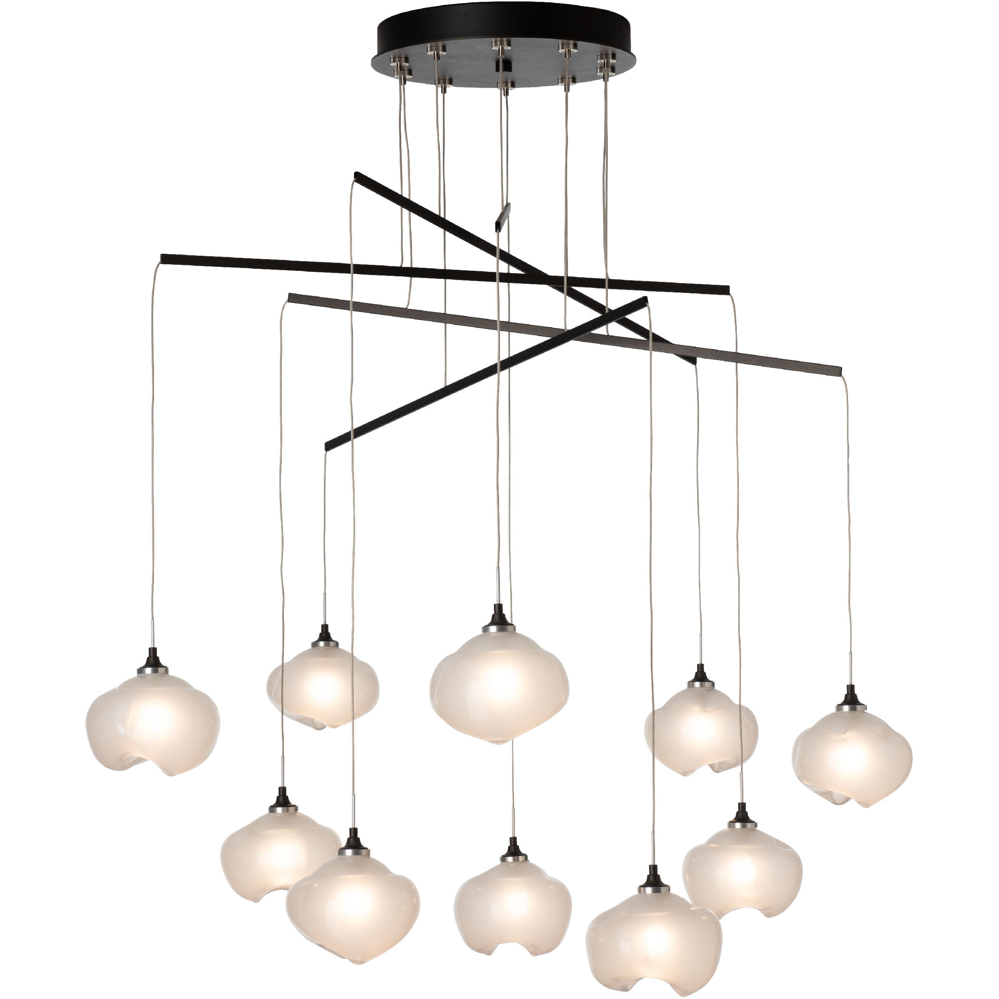 Ume 10 Light 38.7 inch Soft Gold Mobile Pendant Ceiling Light