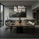 Volterra LED 38 inch Dark Smoke Circular Pendant Ceiling Light