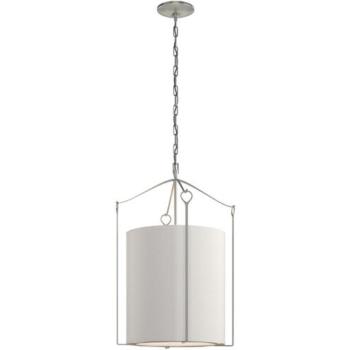 Bow 3 Light 19.3 inch Vintage Platinum Pendant Ceiling Light in Flax, Tall