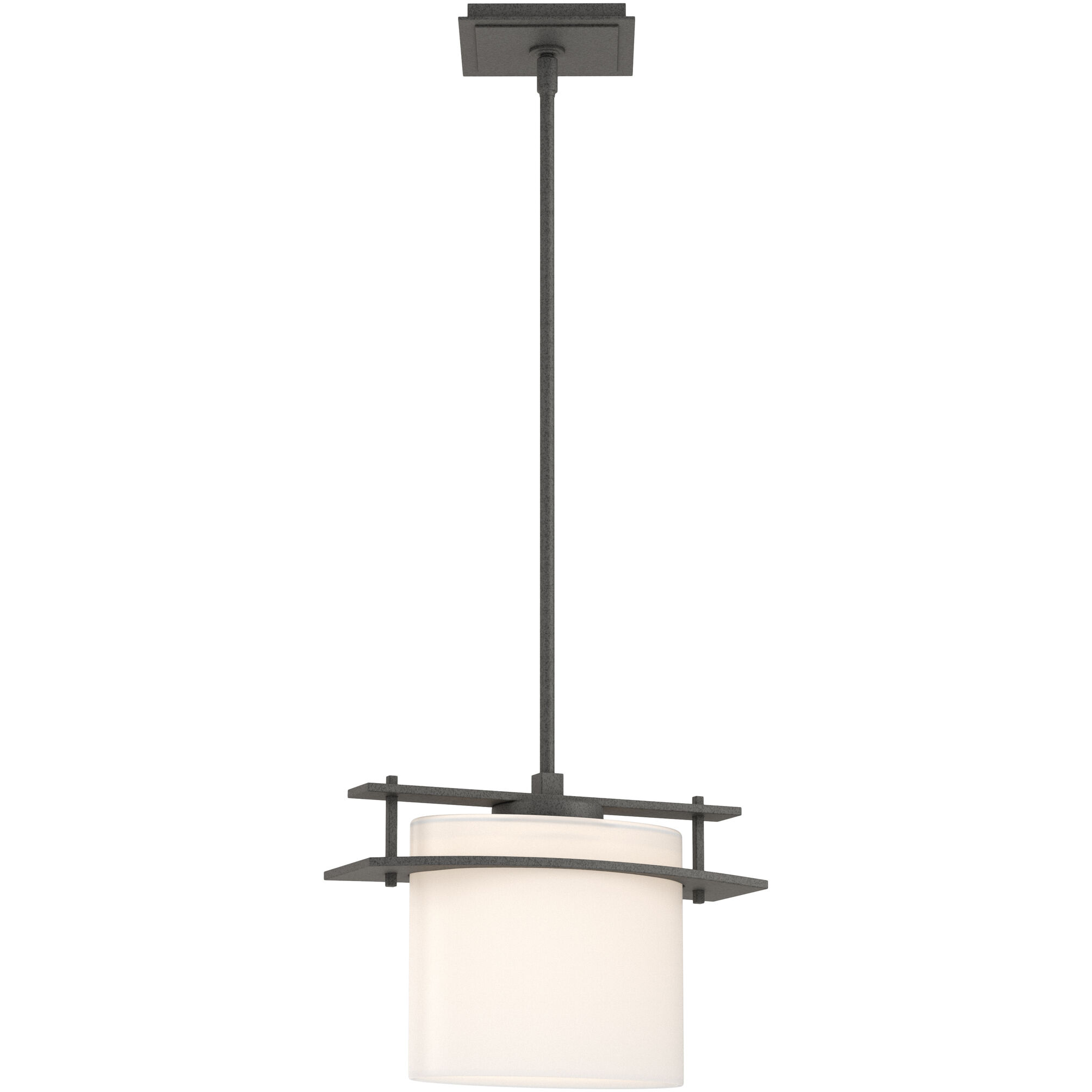 Arc Ellipse 1 Light 12.9 inch Natural Iron Mini Pendant Ceiling Light, Large