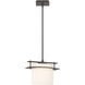 Arc Ellipse 1 Light 12.9 inch Natural Iron Mini Pendant Ceiling Light, Large