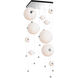 Abacus LED 35.5 inch Sterling Pendant Ceiling Light in Opal, Square