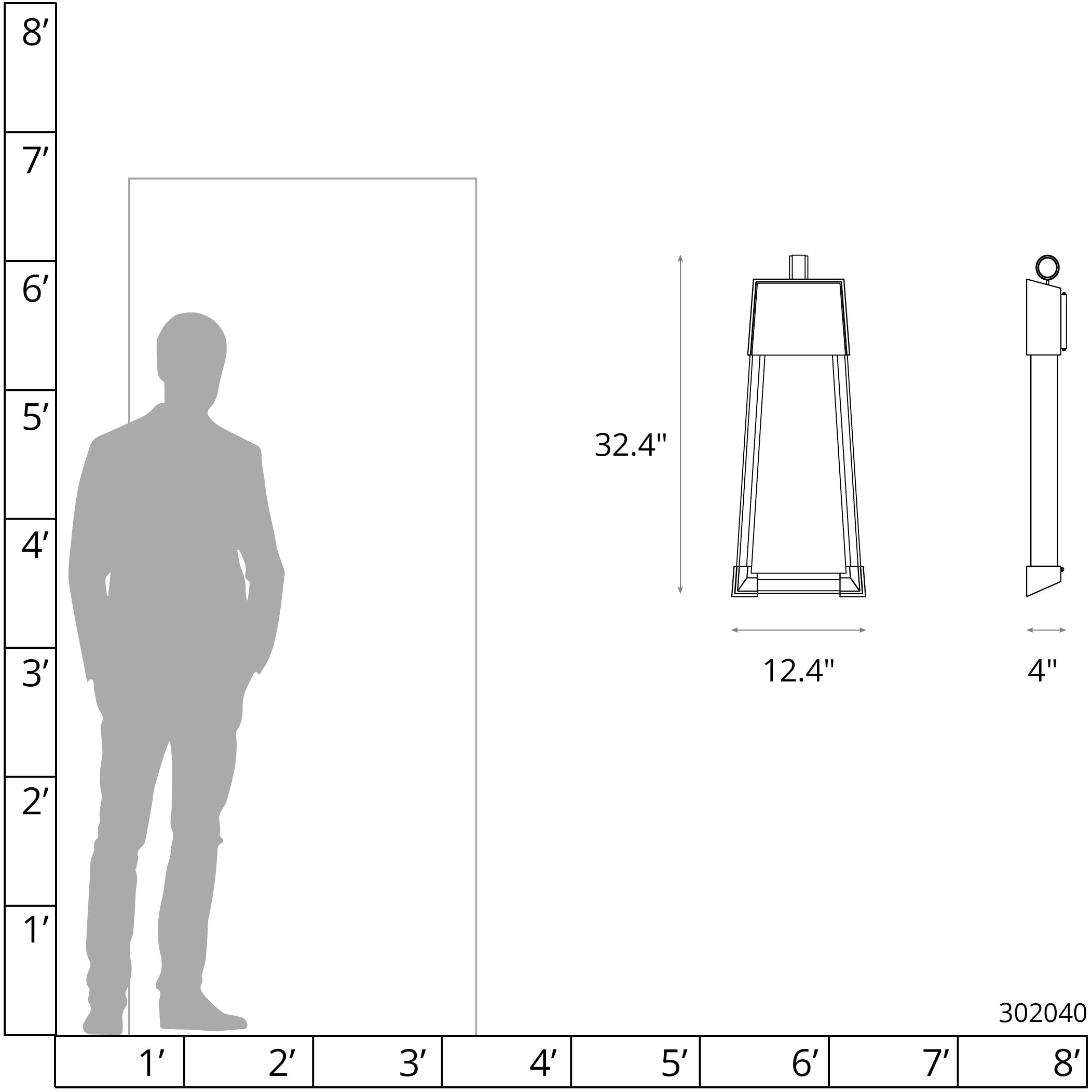 Revere 2 Light 32.4 inch Natural Iron and Natural Iron Outdoor Sconce, Large