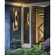 Shadow Box 2 Light 34 inch Coastal Black and Coastal Black Outdoor Sconce, Tall