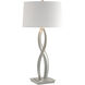 Almost Infinity 31 inch 150 watt Vintage Platinum Table Lamp Portable Light in Natural Anna, Tall