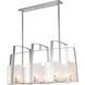 Arc 8 Light 43 inch Sterling Linear Pendant Ceiling Light