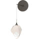 Chrysalis 1 Light 5.5 inch Dark Smoke Sconce Wall Light in White Crystal, Small