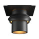 Twilight 1 Light 6 inch Coastal Black Outdoor Semi-Flush, Small