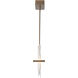 Volterra Linear Pendant Ceiling Light in Soft Gold