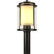 Meridian 1 Light 14.4 inch Coastal Oil Rubbed Bronze Outdoor Post Light