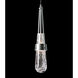 Link 1 Light 2.9 inch Sterling Mini Pendant Ceiling Light in Clear Bubble