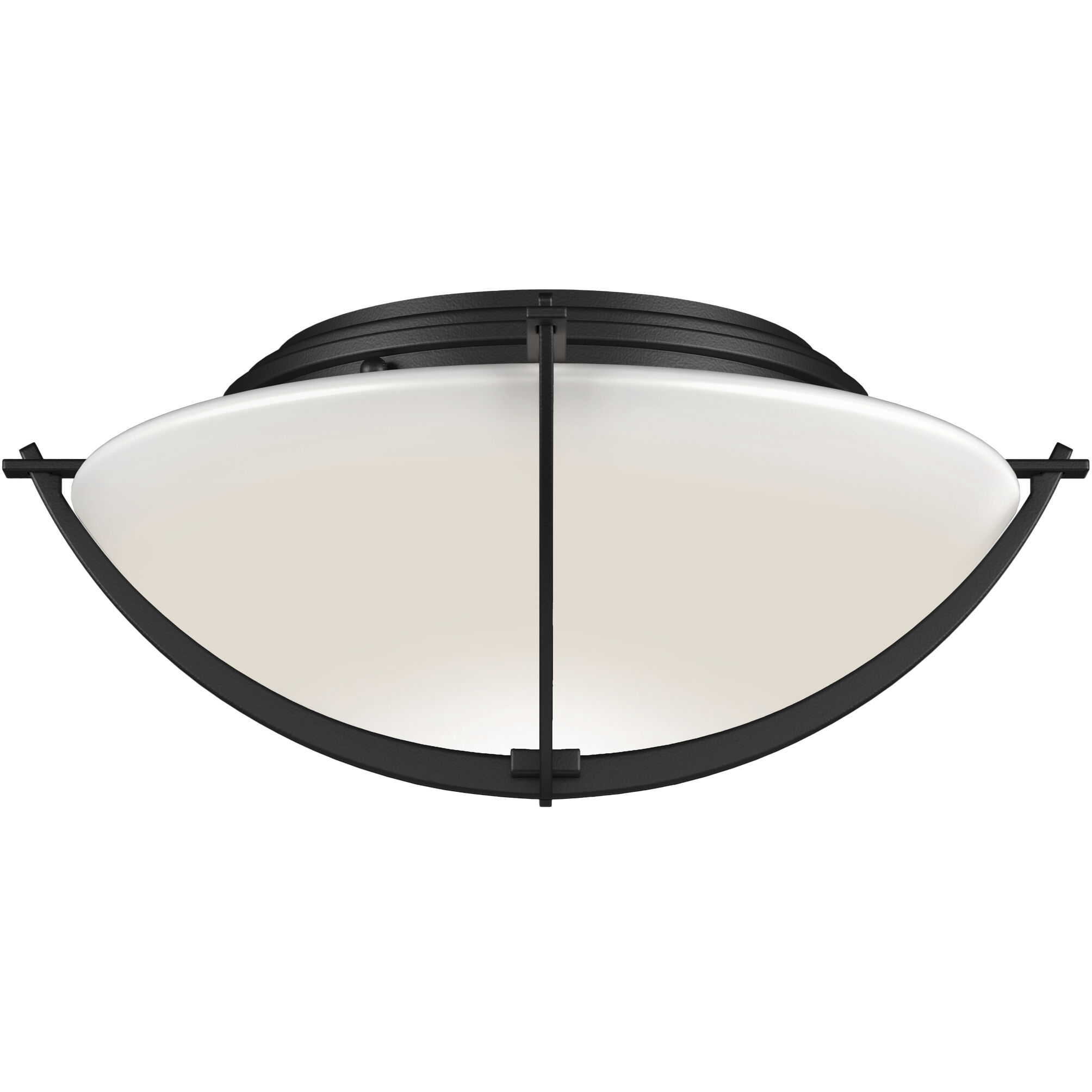 Compass 2 Light 15.7 inch Black Flush Mount Ceiling Light