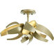 Corona 4 Light 19.6 inch Soft Gold Semi-Flush Ceiling Light