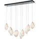 Chrysalis 10 Light 44.7 inch Sterling Pendant Ceiling Light in White Crystal, Long