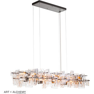 Fusion 16 Light 75.8 inch Black Pendant Ceiling Light