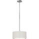 Exos 3 Light 16.1 inch Sterling Pendant Ceiling Light in Natural Anna