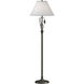 Forged Leaves and Vase 56 inch 150 watt Dark Smoke Floor Lamp Portable Light in Natural Anna