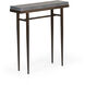Wick 30 X 8.5 inch Bronze Console Table in Maple Grey